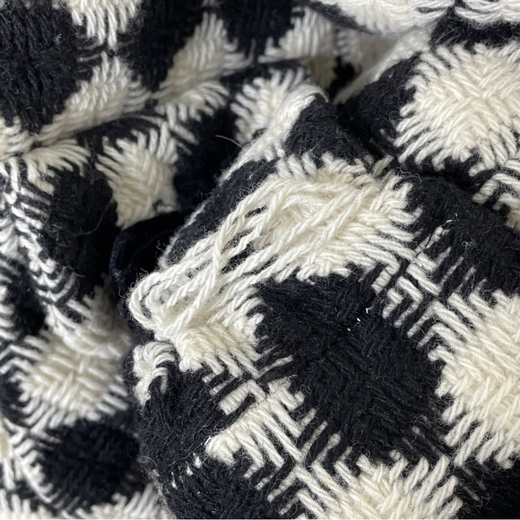 Anthropologie Elevenses checkered pea coat size 4 - Picture 6 of 7